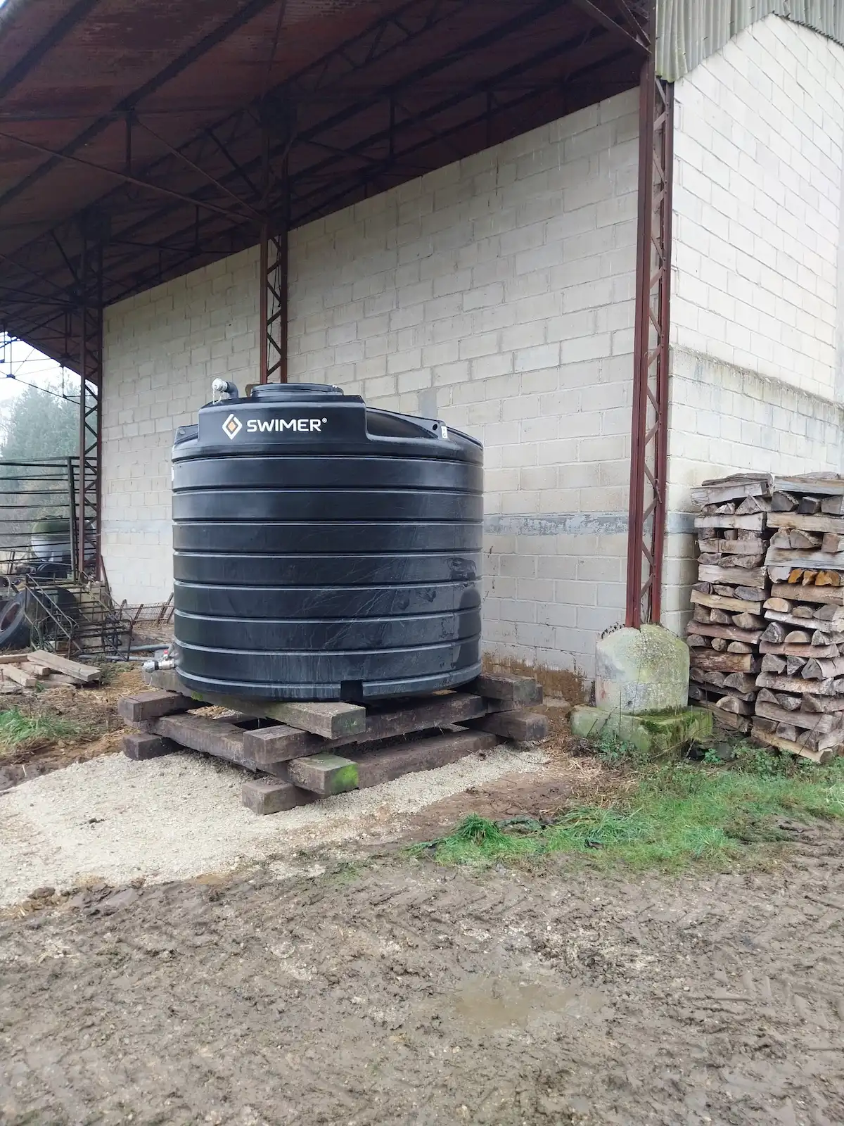 Cuve eau 7500L sur exploitation agricole à Ivors Oise (60) — Agri Distri