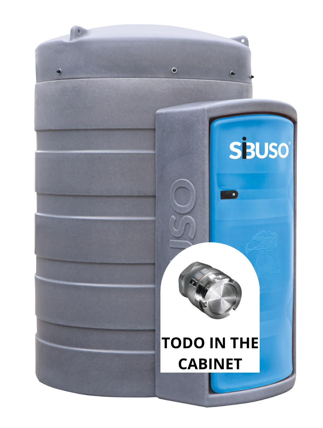 Cuve AdBlue 2500L Pro double paroi grande porte — Agri Distri