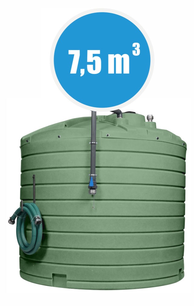 Cuve engrais équipée 7500L pompe double paroi — Agri Distri